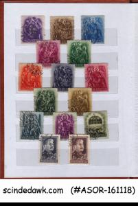 COLLECTION OF HUNGARY USED STAMPS IN SMALL STOCK BOOK - 100V