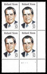 PCBstamps   US #2955 PB $1.28(4x32c)Richard Nixon, MNH, (2)