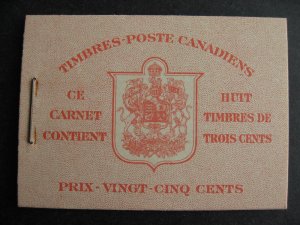 Canada booklet Ut BK34d French surcharged, check it out!