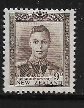 NEW ZEALAND, 264, HINGED,  KING GEORGE VI