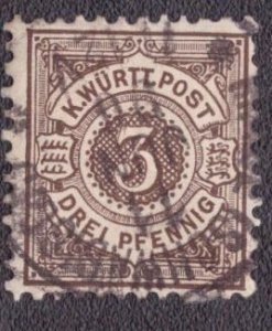 Wurttemberg - 57 1875 Used