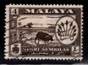 MALAYA Negri Sembilan Scott 66 Used coat of arms stamp