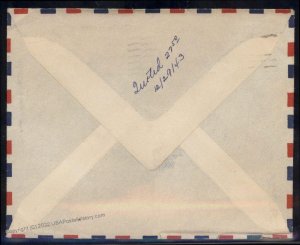 USA WWII APO Airmail Military Mail Cover 93803