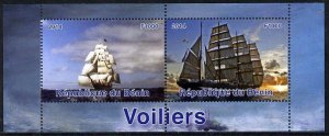 BENIN - 2014 - Sailing Ships - Perf 2v Sheet - MNH - Private Issue