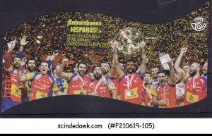 SPAIN - 2018 EUROPEAN HANDBALL CHAMPIONS - MIN. SHEET - MNH