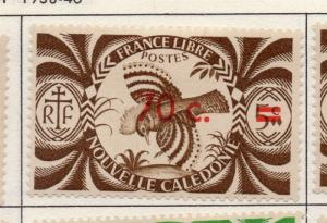 New Caledonia 1938-46 Early Issue Fine Mint Hinged 70c. Surcharged 193568