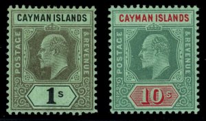 Cayman Islands Scott # 29- 30 Mint LH SCV $290 (55293)