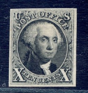 US SCOTT #4 MINT-VF-XF-NO GUM AS ISSUED NGAI W/ PF CERT (4/23/24 GP)