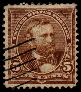 U.S. Scott #255: 1894 5¢ Ulysses S. Grant, Used, F/VF