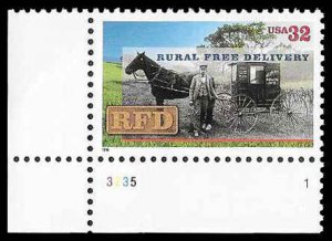 PCBstamps   US #3090 32c Rural Free Delivery, MNH, (17)