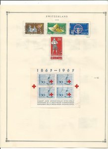 Switzerland Collection 1941 to 1968 on 12 Scott International Pages