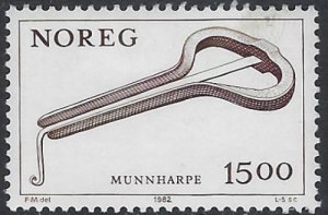 Norway 804 MLH 1982 Jew's Harp (102)(ad5595)