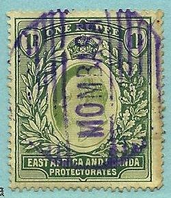 East Africa and Uganda #25, Used. CV $ 75.00