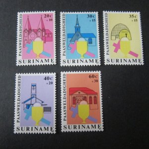 Suriname 1979 Sc B256-60 Christmas Religion set MNH