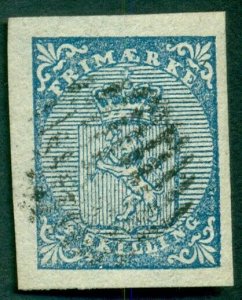 NORWAY #1 (1) 4sk Lion, used, VF/XF