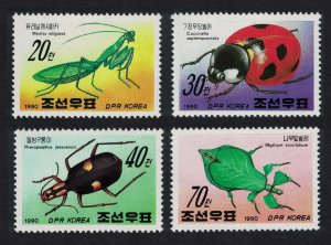 Korea Insects 4v 1990 MNH SG#N2989-N2992