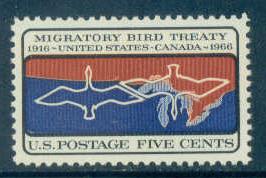 1306 5c Migratory Birds Fine MNH