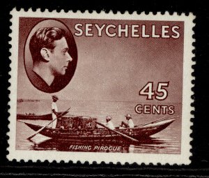 SEYCHELLES GVI SG143a, 45c purple-brown, M MINT. 