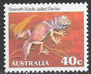 AUSTRALIA 1981-83 40c Smooth Knob-Tailed Gecko Pictorial Sc 792 MNH