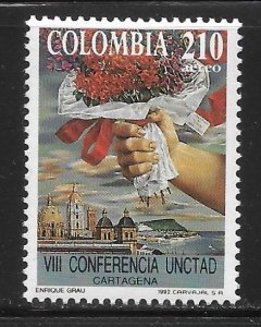 Colombia C846 1992 UNCTAD Conference single MNH