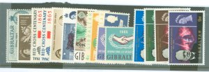 Gibraltar #146/174 Unused Multiple