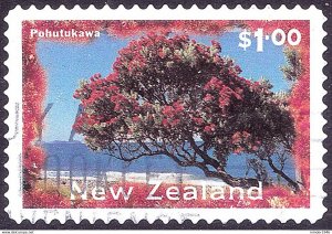 NEW ZEALAND 1996 QEII $1.00 New Zealand Scenery - Pohutukawa Tree SG1991 Used