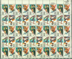 UNITED STATES 1984 WINTER OLYMPICS SC#2067/70  SHEET COMPLETE OF FIFTY MINT NH