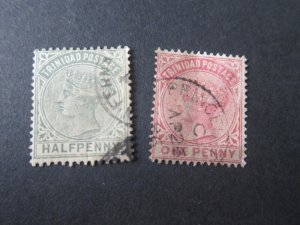 Trinidad 1883 Sc 68,69 FU