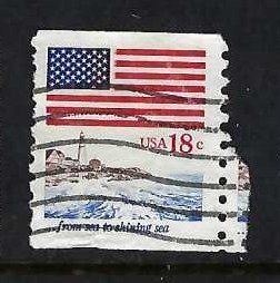 UNITED STATES 1891 VFU FLAG LIGHTHOUSE Z7726-6