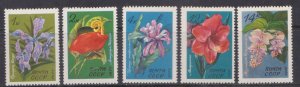 RUSSIA - 1971 FLOWERS - 5V - MINT NH