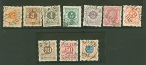 Sweden #40-49  Single (Complete Set)