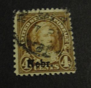 US Sc. # 673 Used Low “Nebr.”