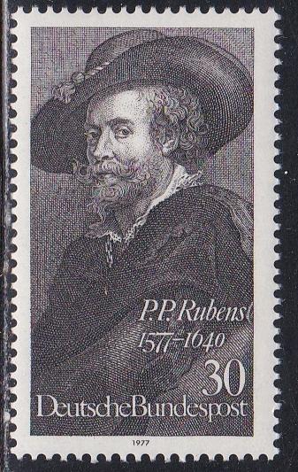 Germany # 1250, Rubens - Self Portrait, NH, 1/2 Cat.