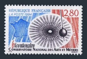 France 2436,MNH.Michel 3050. Conservatory of Arts & Crafts,200th Ann.1994.