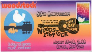 19-151, 2019, Woodstock 50th, Pictorial Postmark, FDC, New York