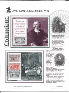 Just Fun Cover #2624-29 Columbian Souvenir Sheets Commemorative Panel (11545)