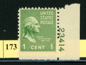 PKStamps - USA - 804 - MNH - Plate Number Single