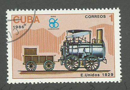 1986 Cuba Scott Catalog Number 2863 Used