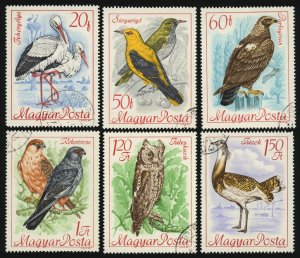 HUNGARY Sc 1889-94 VF/USED - 1968 Birds