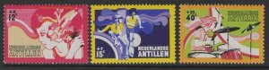 NETHERLANDS ANTILLES SG586/8 1974 CULTURAL AND SOCIAL RELIEF FUNDS MNH