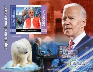 Guinea-Bissau - 2021 Climate Leader's Summit - Stamp Souvenir Sheet - GB210505b3