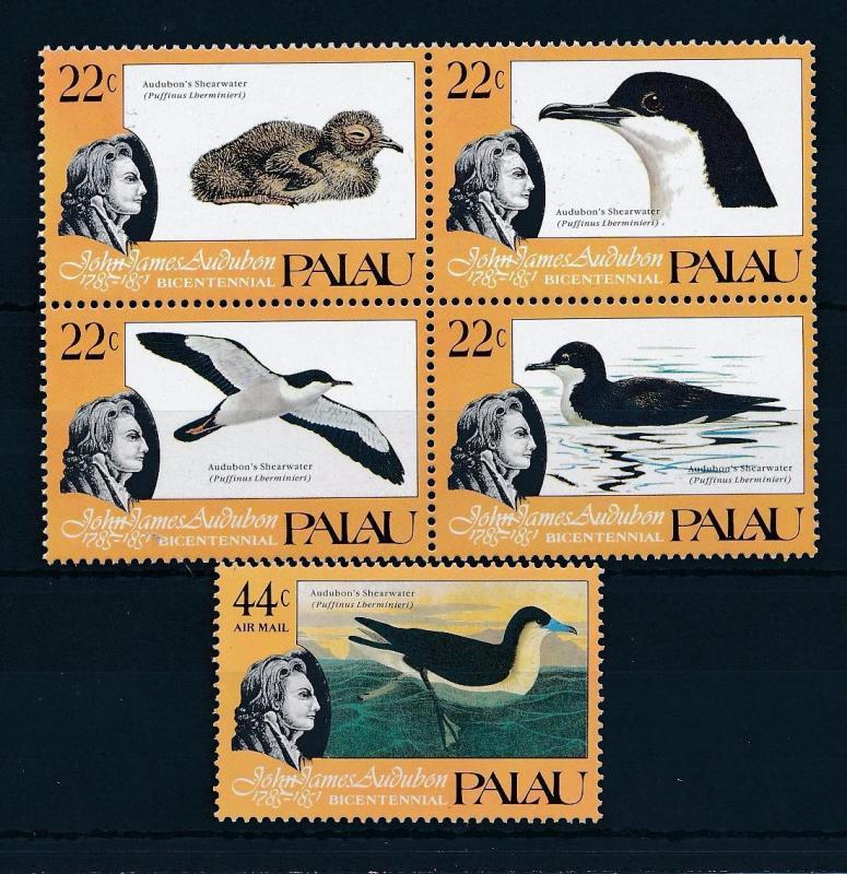 [51818] Palau 1985 Birds Vögel Oiseaux Ucelli  Painter John Audubon MNH