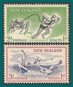 New Zealand 1957 Health, Lifesaving, MNH #B52-B53,SG761-SG762