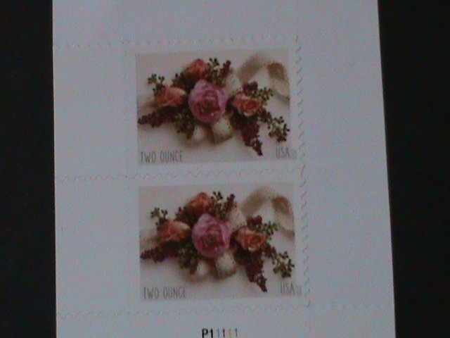 ​UNITED STATES-2020- WEDDING ROSES FOREVER TWO OUNCE STAMPS MNH PAIR-VF
