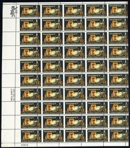 1473, Mint Large Misperforated ERROR Sheet of 50 Stamps - Stuart Katz