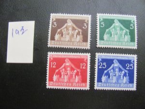 Germany 1936 MNH SC 473-476 SET  VF/XF 20 EUROS (193)