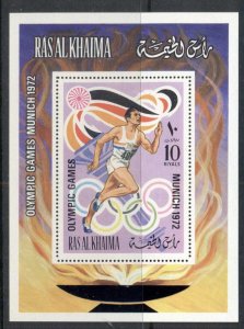 Ras Al Khaima 1972 Mi#MS116A Summer Olympics Munich (III) MS MUH