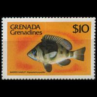 GRENADA GRENADINES 1980 - Scott# 410 Fish $10 LH