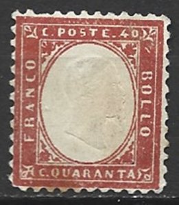 COLLECTION LOT 14878 ITALY #20 UNG 1862 CV+$250