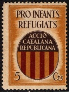 1937 Spain Civil War 5 Centimos Pro Refugee Children Acció Catalana Republicana